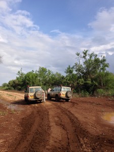 A road in Garissa, northeast of Nairobi, Kenya